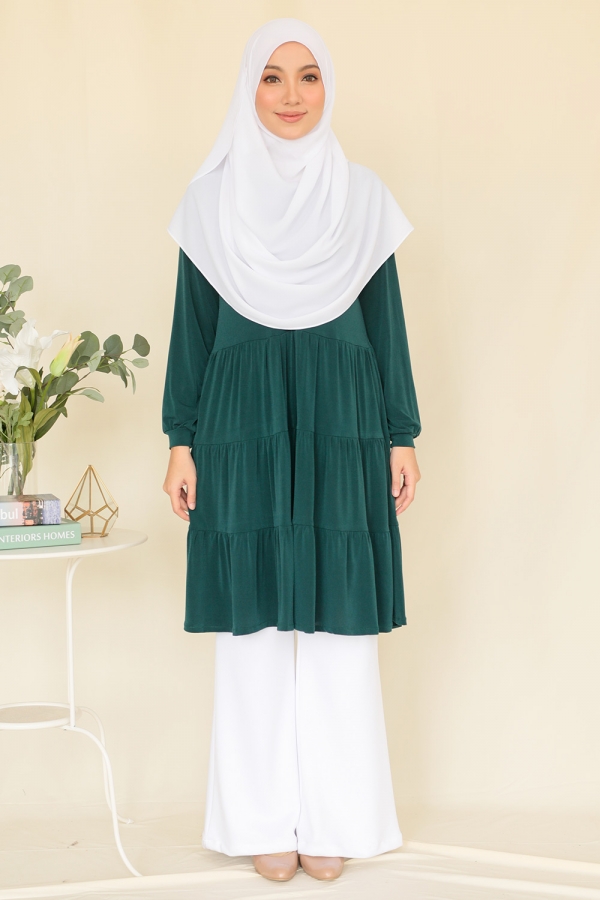 Qalam Blouse - Emerald Qalam Blouse - Emerald